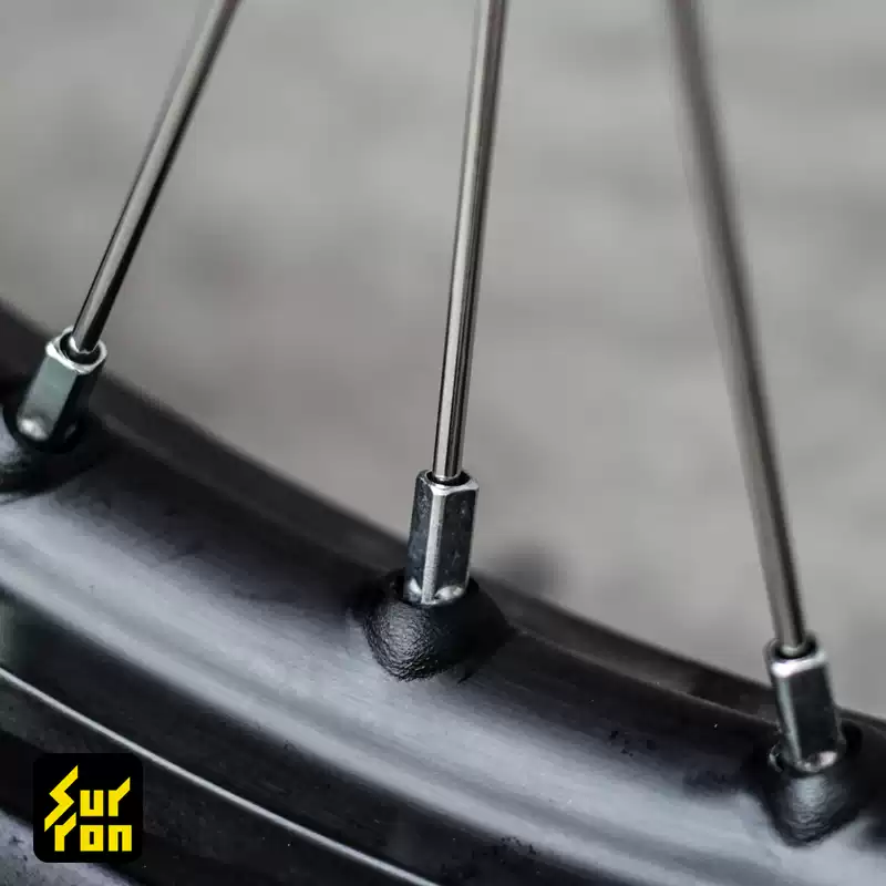 Front and rear wheel spokes and spoke nipples